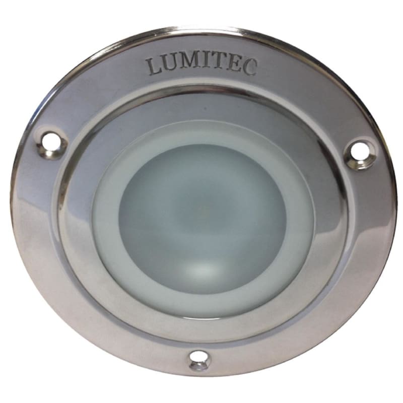 Lumitec Shadow - Flush Mount Down Light - Polished SS Finish - 3-Color Red/Blue Non Dimming w/White Dimming [114118] 1st Class Eligible,