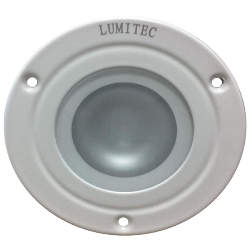 Lumitec Shadow - Flush Mount Down Light - White Finish - 3-Color Red/Blue Non-Dimming w/White Dimming [114128] 1st Class Eligible,