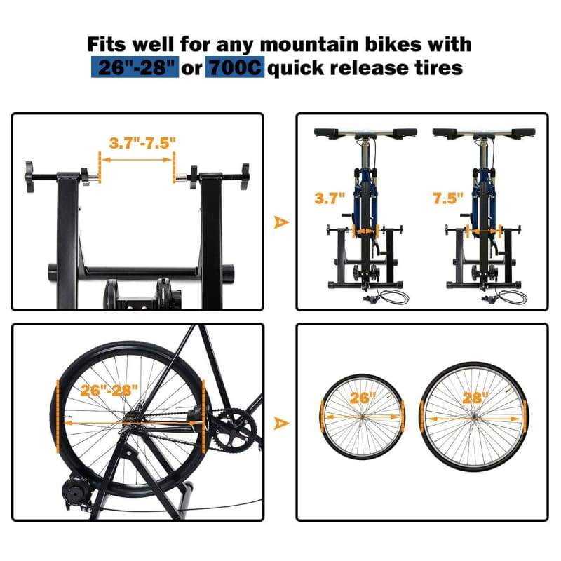 Magnetic Exercise 8 levels of Resistance Indoor Bicycle Trainer bicycle, cardio, exercise, exercise equipment, outdoors Sports & Outdoors 