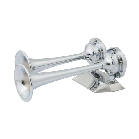 Marinco 12V Chrome Plated Dual Trumpet Mini Air Horn [10108] Boat Outfitting, Boat Outfitting | Horns, Brand_Marinco Horns CWR