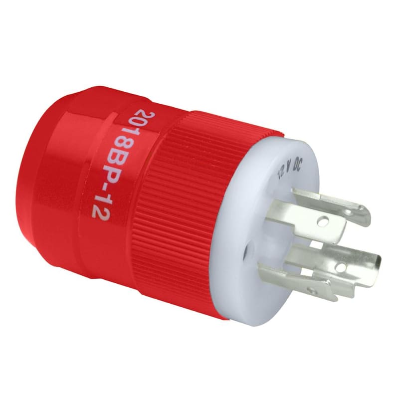 Marinco 2018BP-12 Locking Charger Plug (Male) - Red [2018BP-12] 1st Class Eligible, Boat Outfitting, Boat Outfitting | Shore Power,