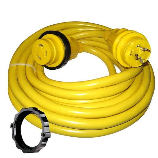 Marinco 30 Amp Power Cord Plus Cordset - 35’ - Yellow [35SPP] Boat Outfitting, Boat Outfitting | Shore Power, Brand_Marinco, Electrical,