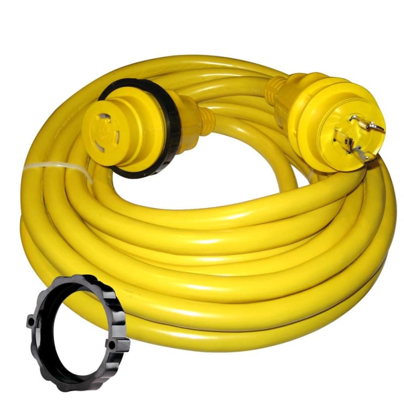 Marinco 30 Amp Power Cord Plus Cordset - 35’ - Yellow [35SPP] Boat Outfitting, Boat Outfitting | Shore Power, Brand_Marinco, Electrical,