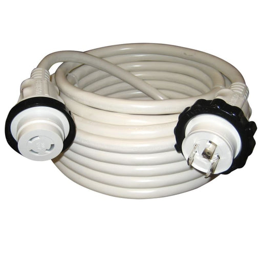Marinco 30A 125V Molded Standard Cordset - White - 50’ [199120] Boat Outfitting, Boat Outfitting | Shore Power, Brand_Marinco, Electrical,