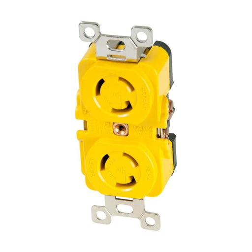 Marinco Locking Receptacle - 15A 125V - Yellow [4700CR] 1st Class Eligible, Boat Outfitting, Boat Outfitting | Shore Power, Brand_Marinco,