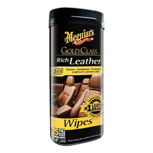 Meguiars Gold Class Rich Leather Cleaner Conditioner Wipes [G10900] 1st Class Eligible, Automotive/RV, Automotive/RV | Cleaning, Boat 