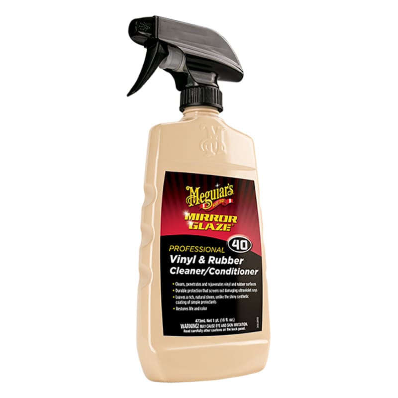 Meguiars M40 Mirror Glaze Vinyl Rubber Cleaner Conditioner - 16oz [M4016] Boat Outfitting, Boat Outfitting | Cleaning, Brand_Meguiar’s