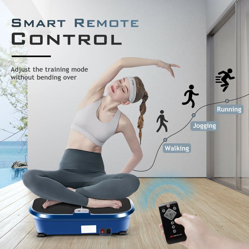Mini Vibration Fitness Machine with Remote Control and Loop Bands fitness, Fitness Accessories Goplus