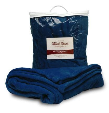 Mink Touch Luxury Blanket Navy BLANKETS fleece Fleece K-R-S-I