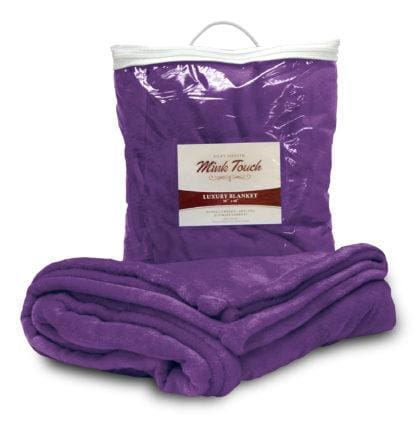 Mink Touch Luxury Blanket Plum BLANKETS fleece Fleece K-R-S-I