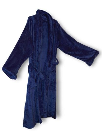Mink Touch Luxury Robe Navy fleece Robes Fleece K-R-S-I