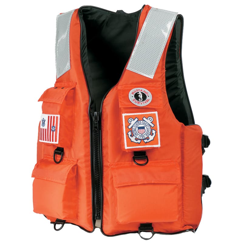 Mustang 4-Pocket Flotation Vest - Orange - Large [MV3128T2-2-L-216] Brand_Mustang Survival, Marine Safety, Marine Safety | Personal