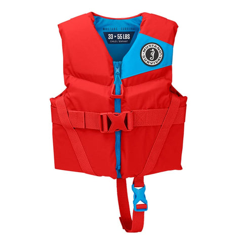 Mustang Child REV Foam Vest - Red - Child [MV3565-277-0-206] Brand_Mustang Survival, Marine Safety, Marine Safety | Personal Flotation