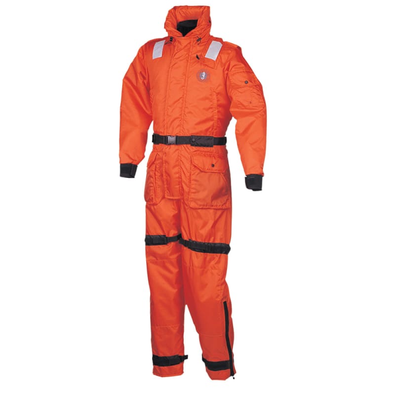 Mustang Deluxe Anti-Exposure Coverall Work Suit - Orange - Large [MS2175-2-L-206] Brand_Mustang Survival, Marine Safety, Marine Safety |