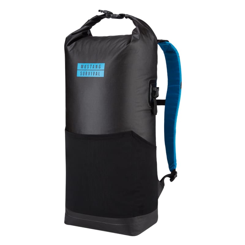 Mustang Highwater 22L Waterproof Backpack - Black/Azure Blue [MA261502-168-0-233] Brand_Mustang Survival, Camping, Camping | Waterproof Bags