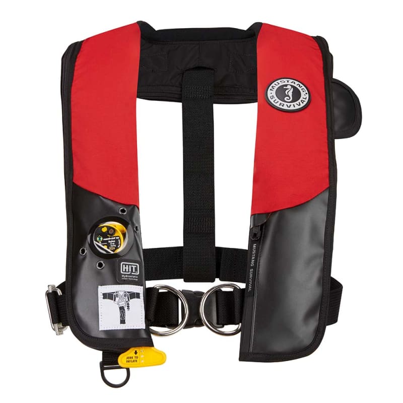 Mustang HIT Hydrostatic Inflatable PFD w/Sailing Harness - Red/Black - Automatic/Manual [MD318402-123-0-202] Brand_Mustang Survival, Hazmat,