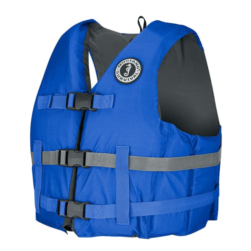 Mustang Livery Foam Vest - Blue - Medium/Large [MV701DMS-131-M/L-216] Brand_Mustang Survival, Marine Safety, Marine Safety | Personal 