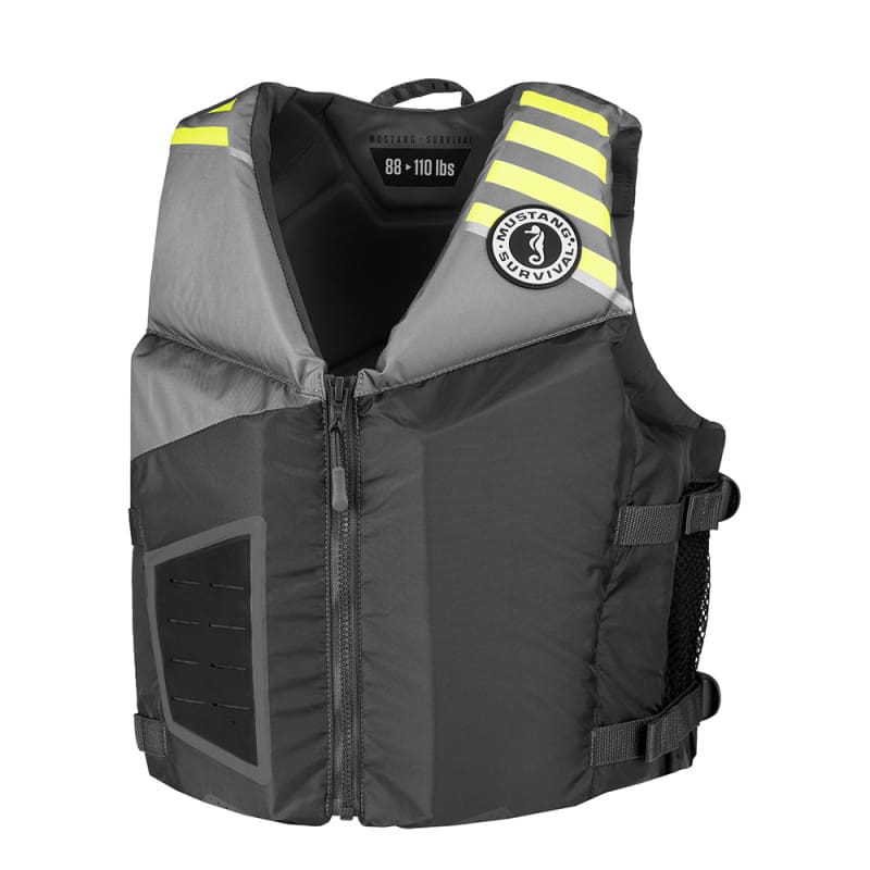 Mustang Young Adult REV Foam Vest - Grey/Light Grey/Fluorescent Yellow - Universal [MV3600-270-0-206] Brand_Mustang Survival, Marine Safety,