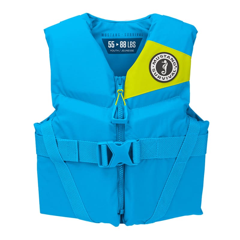 Mustang Youth REV Foam Vest - Blue - Youth [MV3570-268-0-206] Brand_Mustang Survival, Marine Safety, Marine Safety | Personal Flotation