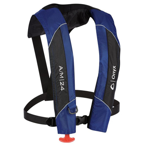 Onyx A/M-24 Automatic/Manual Inflatable PFD Life Jacket - Blue [132000-500-004-15] Brand_Onyx Outdoor, Hazmat, Marine Safety, Marine Safety 