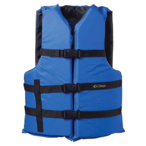 Onyx Nylon General Purpose Life Jacket - Adult Universal - Blue [103000-500-004-12] Brand_Onyx Outdoor, Marine Safety, Marine Safety | 