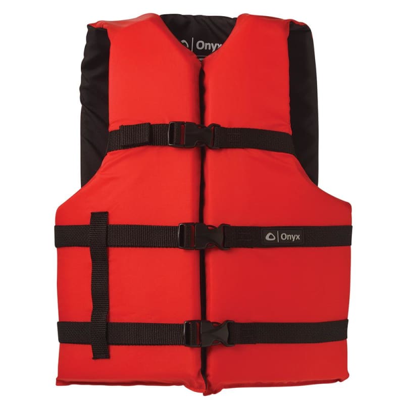 Onyx Nylon General Purpose Life Jacket - Adult Universal - Red [103000-100-004-12] Brand_Onyx Outdoor, Marine Safety, Marine Safety | 
