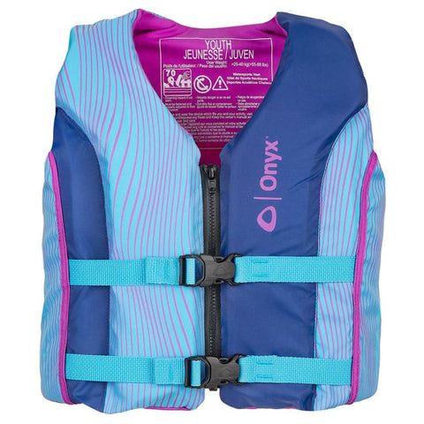 Onyx Shoal All Adventure Youth Paddle Water Sports Life Jacket - Blue [121000-500-002-21] Brand_Onyx Outdoor, Marine Safety, Marine Safety |