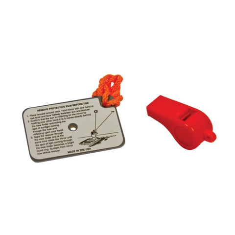 Orion Whistle/Mirror Kit [744] 1st Class Eligible, Boat Outfitting, Boat Outfitting | Accessories, Brand_Orion, Marine Safety Accessories