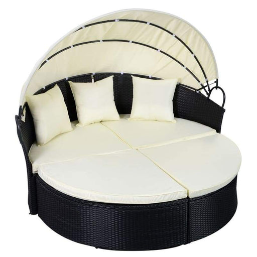 Outdoor Canopy Rattan Daybed furniture, outdoor furniture, outdoors, patio Sports & Outdoors K-R-S-I