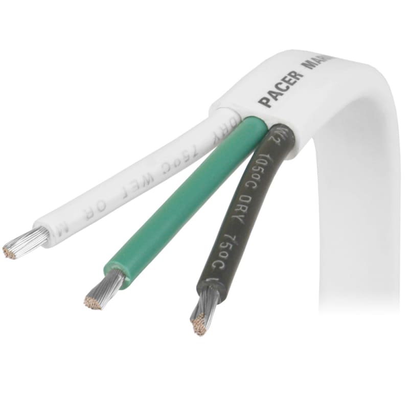 Pacer 10/3 AWG Triplex Cable - Black/Green/White - 250 [W10/3-250] Brand_Pacer Group, Electrical, Electrical | Wire Wire CWR