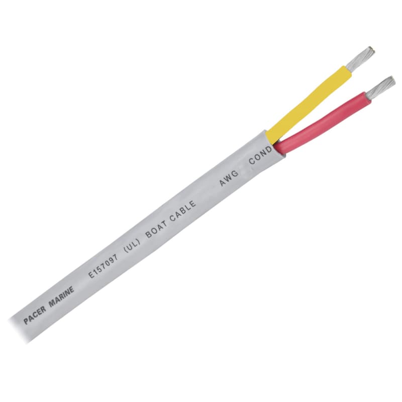 Pacer 12/2 AWG Round Safety Duplex Cable - Red/Yellow - 100 [WR12/2RYW-100] Brand_Pacer Group, Electrical, Electrical | Wire Wire CWR