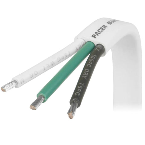 Pacer 6/3 AWG Triplex Cable - Black/Green/White - Sold By The Foot [W6/3-FT] Brand_Pacer Group, Electrical, Electrical | Wire Wire CWR