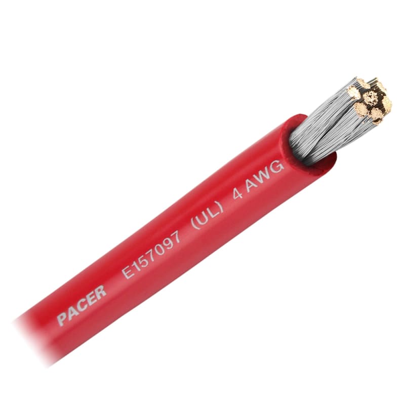 Pacer Red 4 AWG Battery Cable - Sold By The Foot [WUL4RD-FT] 1st Class Eligible, Brand_Pacer Group, Electrical, Electrical | Wire Wire CWR