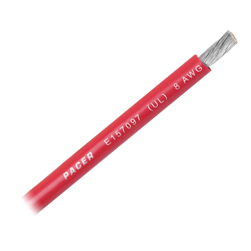 Pacer Red 8 AWG Battery Cable - Sold By The Foot [WUL8RD-FT] 1st Class Eligible, Brand_Pacer Group, Electrical, Electrical | Wire Wire CWR