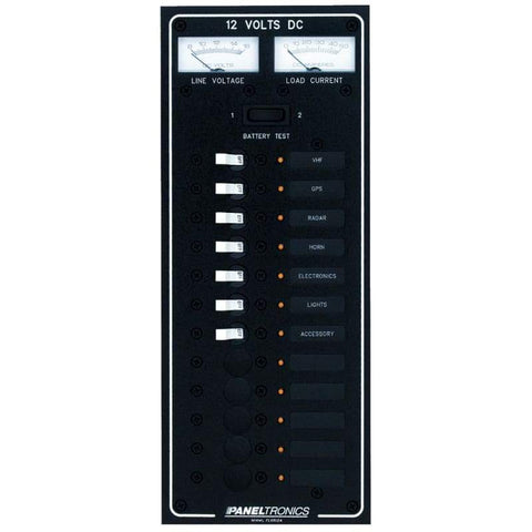 Paneltronics Standard DC 12 Position Breaker Panel w-LEDs [9972220B] Brand_Paneltronics Electrical Electrical | Electrical Panels Electrical