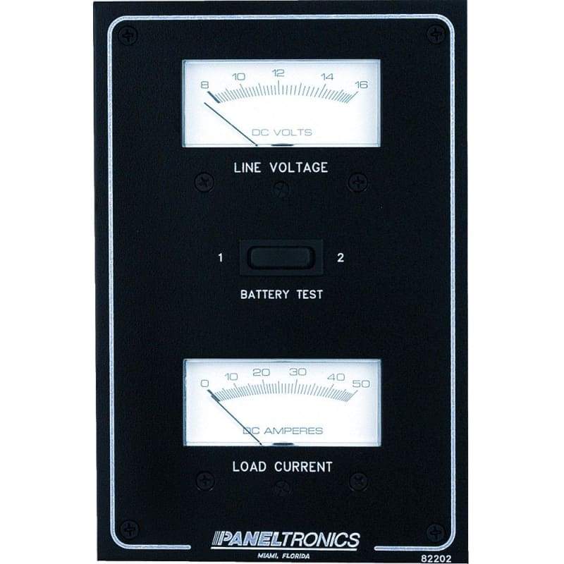 Paneltronics Standard DC Meter Panel w-Voltmeter & Ammeter [9982202B] Brand_Paneltronics Electrical Electrical | Meters & Monitoring Meters