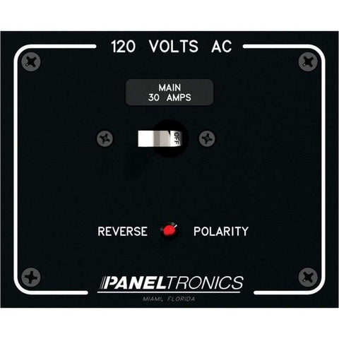 Paneltronics Standard Panel AC Main Double Pole w-30Amp CB & Reverse Polarity Indicator [9982316B] Brand_Paneltronics Electrical Electrical