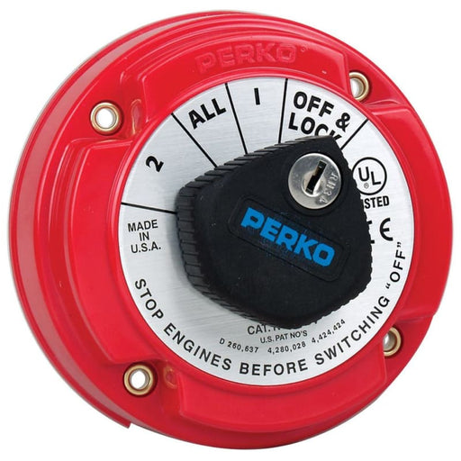 Perko 8504DP Medium Duty Battery Selector Switch w/Alternator Field Disconnect & Key Lock [8504DP] Brand_Perko, Electrical, Electrical |