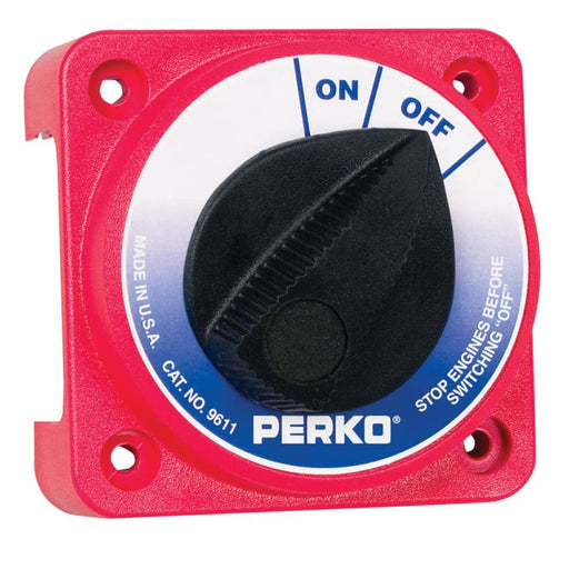 Perko 9611DP Compact Medium Duty Main Battery Disconnect Switch [9611DP] 1st Class Eligible, Brand_Perko, Electrical, Electrical | Battery