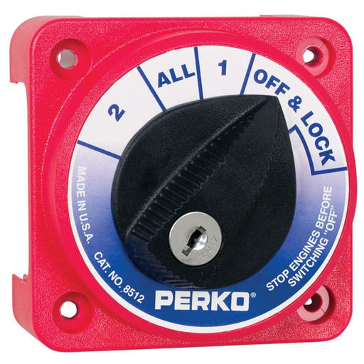 Perko Compact Medium Duty Battery Selector Switch w/Key Lock [8512DP] Brand_Perko, Electrical, Electrical | Battery Management Battery