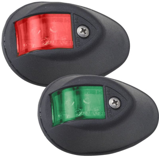 Perko LED Sidelights - Red/Green - 12V - Black Housing [0602DP1BLK] Brand_Perko, Lighting, Lighting | Navigation Lights Navigation Lights 