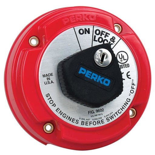 Perko Medium Duty Main Battery Disconnect Switch w/Key Lock [9602DP] 1st Class Eligible, Brand_Perko, Electrical, Electrical | Battery