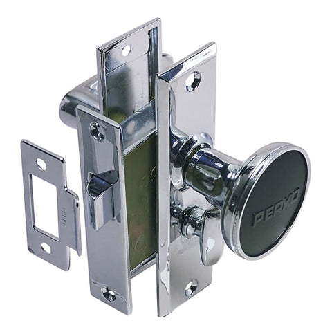 Perko Mortise Latch Set w/Turn Button [0960DP0CHR] Brand_Perko, Marine Hardware, Marine Hardware | Accessories Accessories CWR