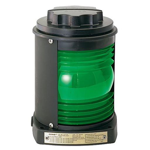 Perko Side Light - Black Plastic Green Lens [1127GA0BLK] Brand_Perko, Lighting, Lighting | Navigation Lights Navigation Lights CWR