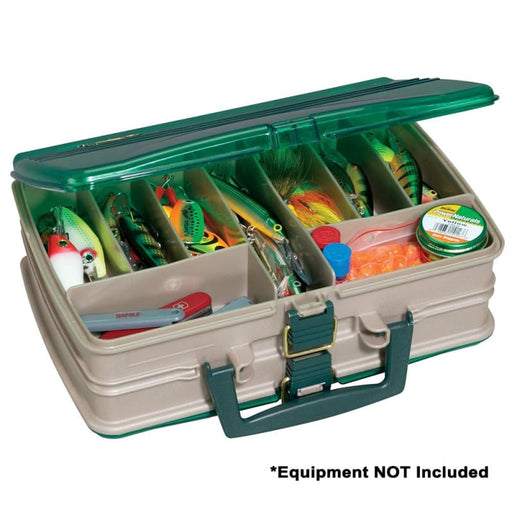 Plano Double-Sided 20-Compartment Satchel - Sandstone/Green [112000] Brand_Plano, Hunting & Fishing, Hunting & Fishing | Tackle Storage, 