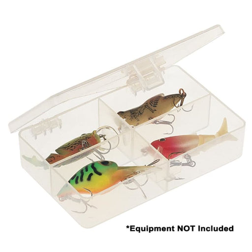 Plano Four-Compartment Tackle Organizer - Clear [344840] 1st Class Eligible, Brand_Plano, Hunting & Fishing, Hunting & Fishing | Tackle 