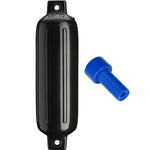 Polyform G-3 Twin Eye Fender 5.5 x 19 - Black w/Air Adapter [G-3-BLACK] Anchoring & Docking, Anchoring & Docking | Fenders, Brand_Polyform 