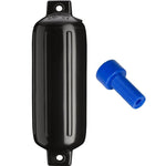 Polyform G-4 Twin Eye Fender 6.5 x 22 - Black w/Adapter [G-4-BLACK] Anchoring & Docking, Anchoring & Docking | Fenders, Brand_Polyform U.S.