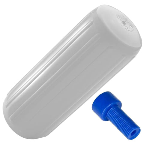Polyform HTM-3 Fender 10.5 x 27 - White w/Adapter [HTM-3-WHITE] Anchoring & Docking, Anchoring & Docking | Fenders, Brand_Polyform U.S. 