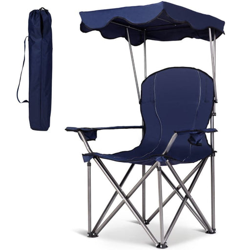 Portable Folding Canopy Chair with Cup Holders BLUE beach, camping, Camping | Accessories, Outdoor | Camping, pool Camping Hunting & 